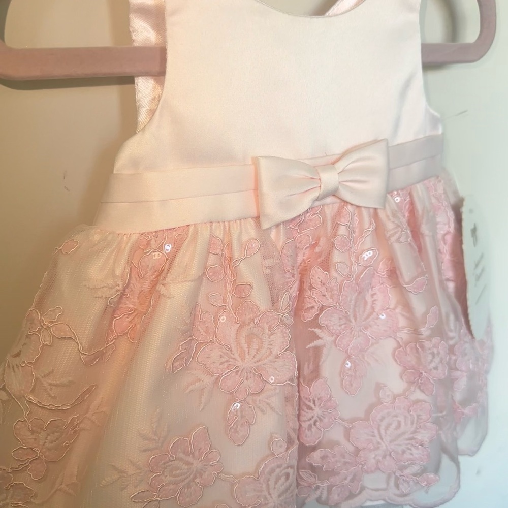 American Princess Pink Lace Baby Dress